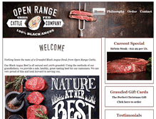Tablet Screenshot of openrangecattle.com